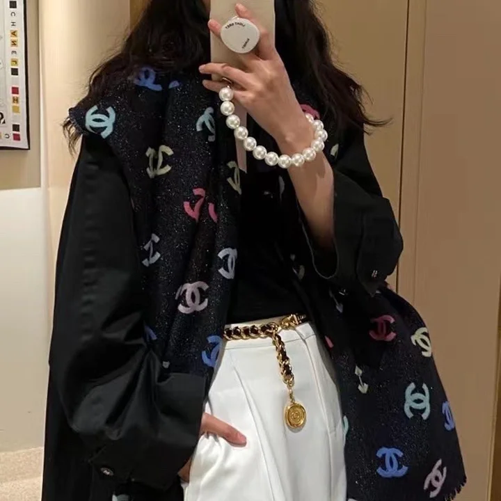 chanel スカーフ ウール